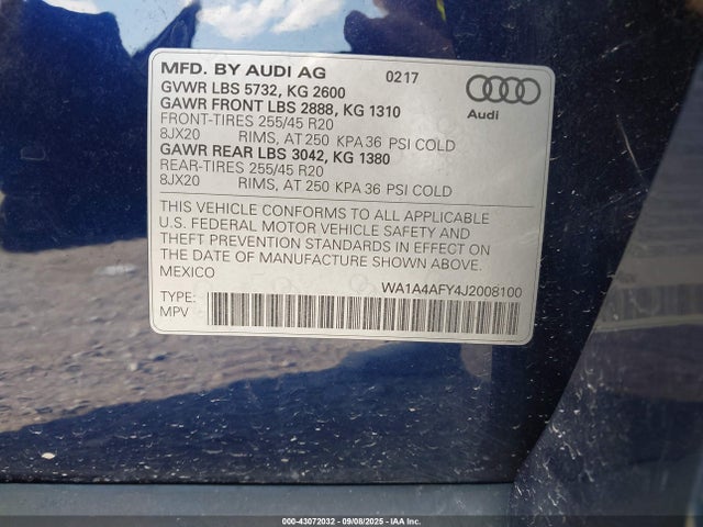 2018 AUDI SQ5 WA1A4AFY4J2008100 Photo 8