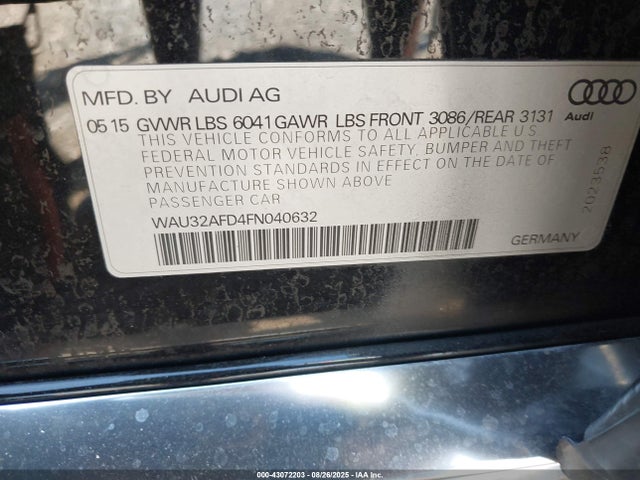 2015 AUDI A8 L WAU32AFD4FN040632 Photo 8
