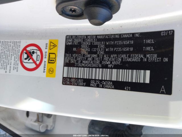 2017 LEXUS RX 350 2T2BZMCA5HC089216 Photo 8