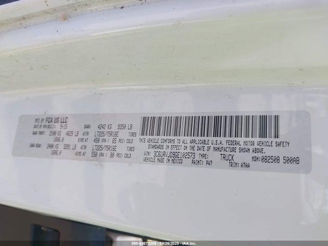 3C6URVJD9GE102573 RAM Promaster 3500
