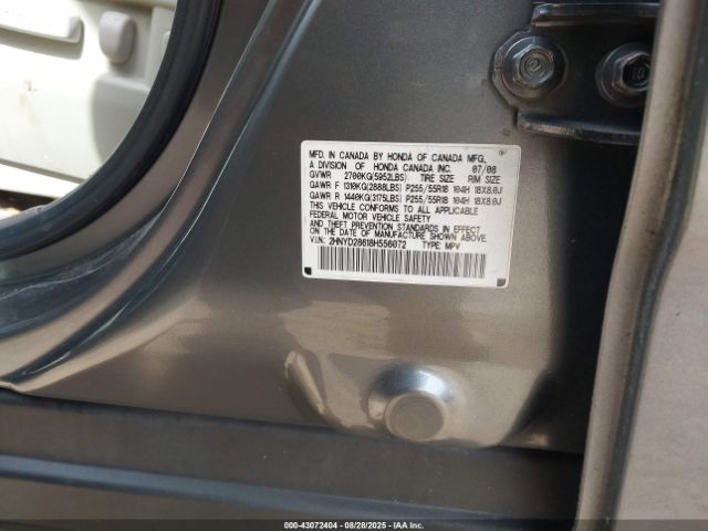 2008 ACURA MDX 2HNYD28618H556072 Photo 8