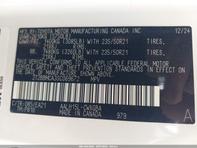 Lexus a25a-fxs 2025 2T2BBMCA3SC069672 Image 9