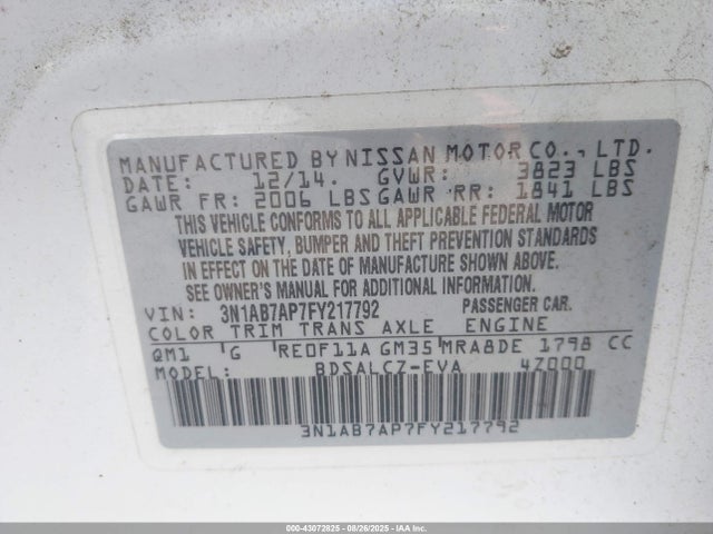 Nissan 2015 2015 3N1AB7AP7FY217792 Image 9