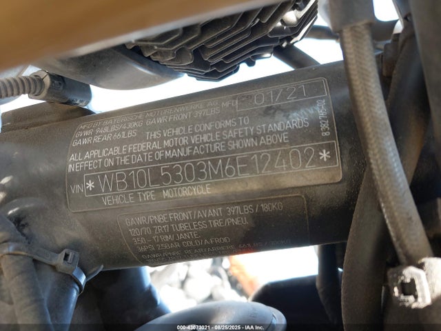 WB10L5303M6E12402 BMW R Ninet