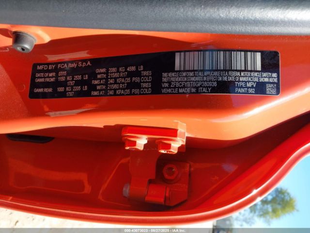 2016 FIAT 500X ZFBCFYBT6GP380936 Photo 8