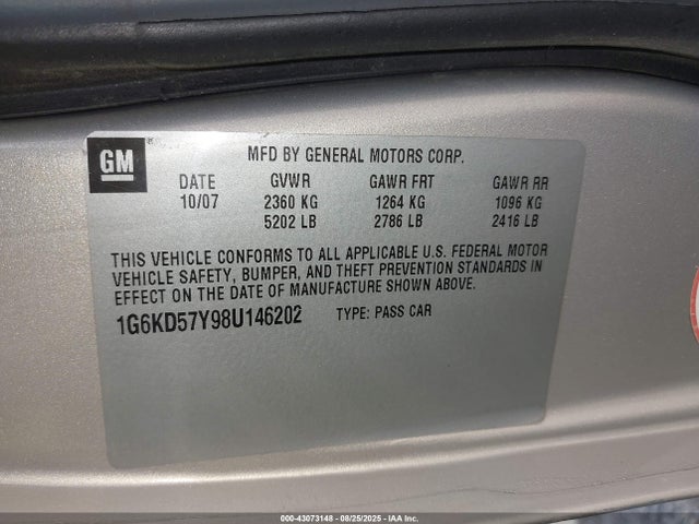 2008 CADILLAC DTS 1G6KD57Y98U146202 Photo 8