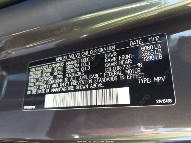 2018 VOLVO XC90 YV4A22PL2J1348515 Photo 8