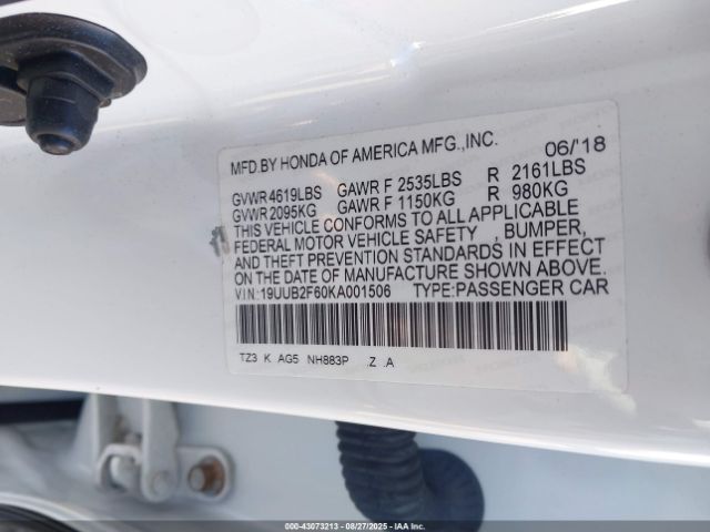 2019 ACURA TLX 19UUB2F60KA001506 Photo 8