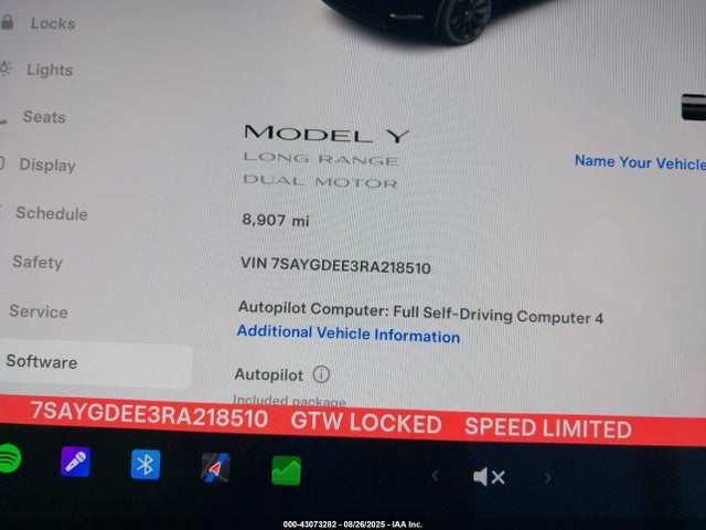 2024 TESLA MODEL Y 7SAYGDEE3RA218510 Photo 6