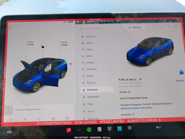 2021 TESLA MODEL Y 5YJYGDEE7MF079491 Photo 6