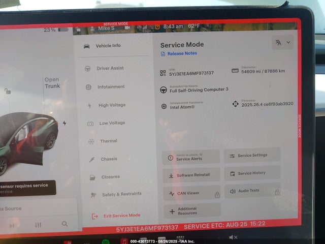 2021 TESLA MODEL 3 5YJ3E1EA6MF973137 Photo 6