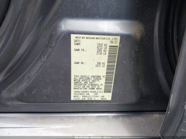 Nissan 2015 2015 1N4AL3AP8FC466331 Image 9