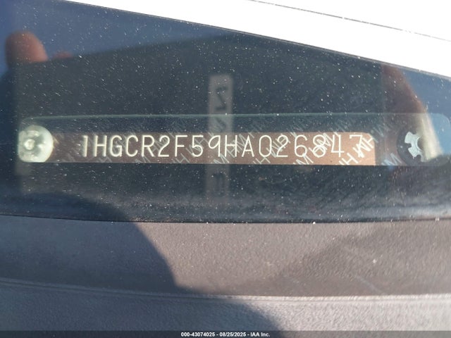 1HGCR2F59HA026847 Honda k24w1