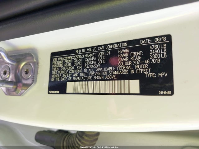 Volvo b4204t 2019 YV4AC2HM9K2059633 Image 9