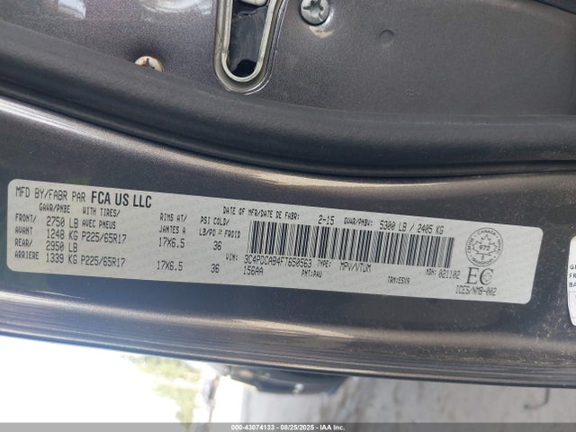 3C4PDCAB4FT650563 Dodge Journey
