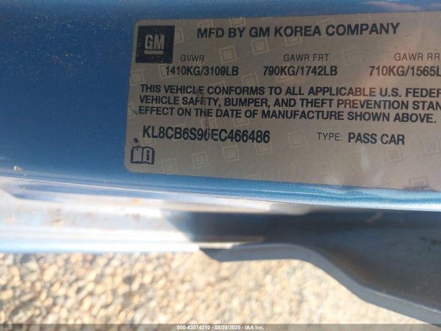 Chevrolet ll0 2014 KL8CB6S96EC466486 Image 9
