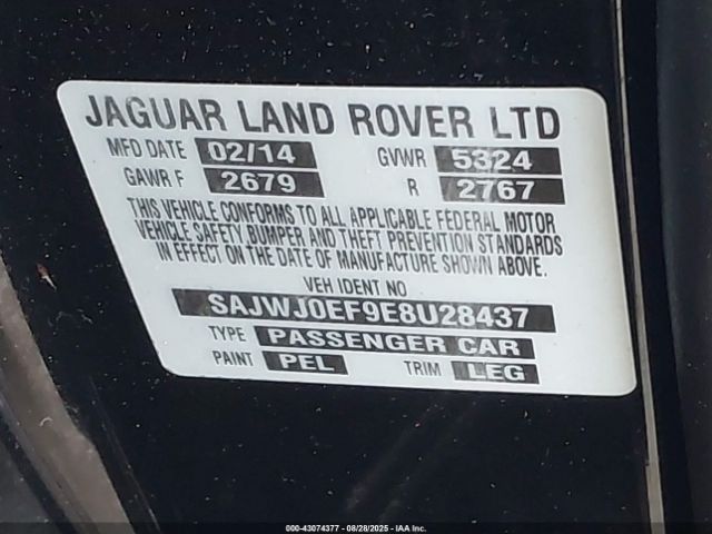 2014 JAGUAR XF SAJWJ0EF9E8U28437 Photo 8