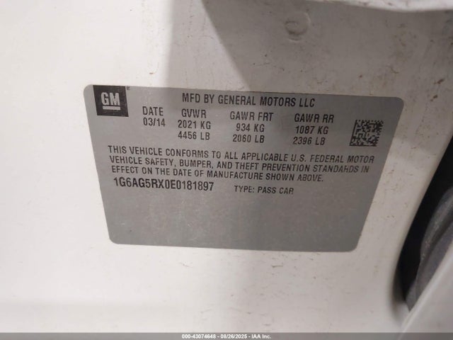 2014 CADILLAC ATS 1G6AG5RX0E0181897 Photo 8