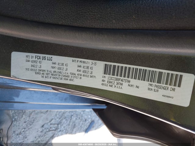 Chrysler 2015 2015 1C3CCCBB9FN673700 Image 9