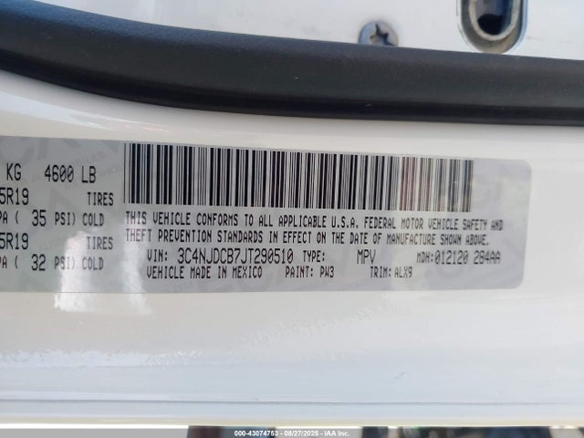 Jeep 2018 2018 3C4NJDCB7JT290510 Image 9