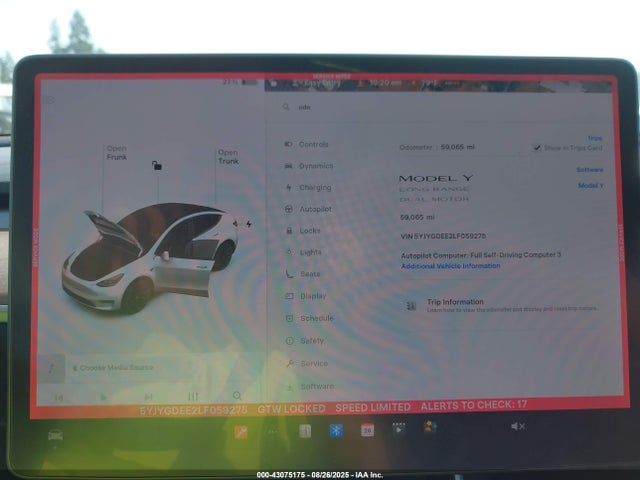 2020 TESLA MODEL Y 5YJYGDEE2LF059275 Photo 6