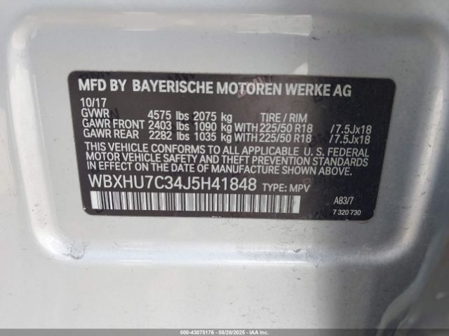 2018 BMW X1 WBXHU7C34J5H41848 Photo 8