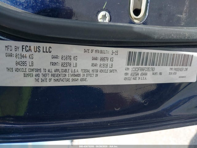 Dodge Dart 2015 1C3CDFBB6FD351763 Image 9