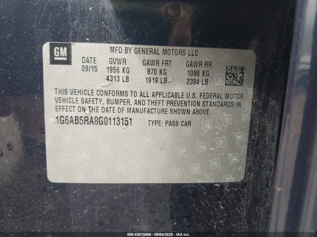 2016 CADILLAC ATS 1G6AB5RA8G0113151 Photo 8