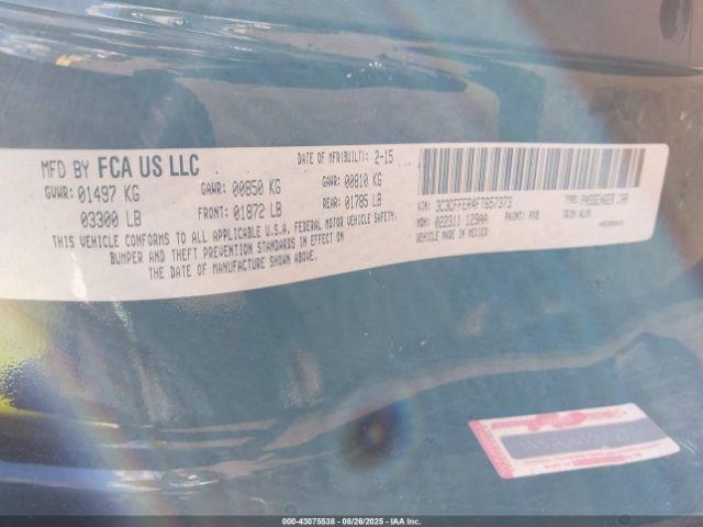 2015 FIAT 500C 3C3CFFER4FT657373 Photo 8