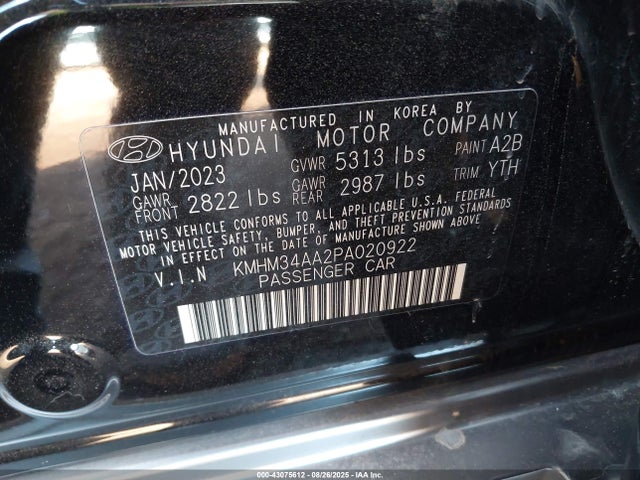 Hyundai Ioniq 6 2023 KMHM34AA2PA020922 Image 9