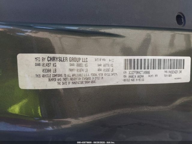 2012 FIAT 500 3C3CFFBR0CT109886 Photo 8