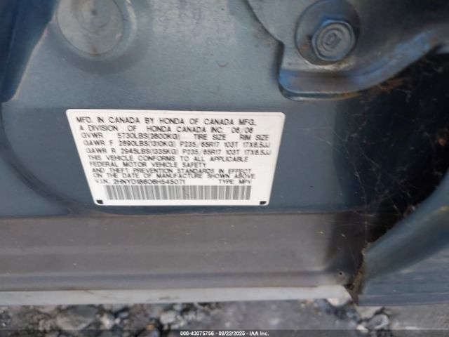 2006 ACURA MDX 2HNYD18606H545071 Photo 8