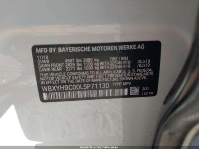 2020 BMW X2 WBXYH9C00L5P71130 Photo 8