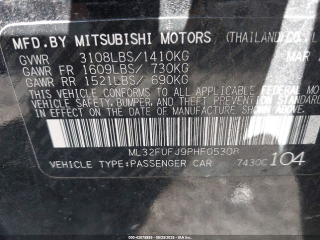 2023 MITSUBISHI MIRAGE G4 ML32FUFJ9PHF05308 Photo 8