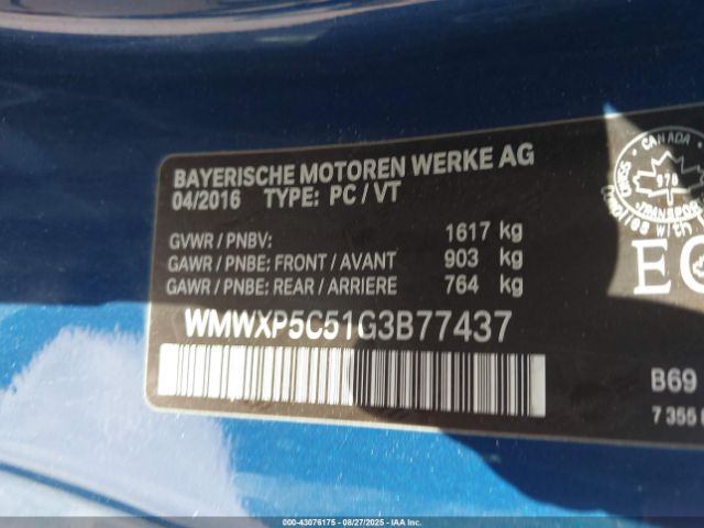 2016 MINI HARDTOP WMWXP5C51G3B77437 Photo 8