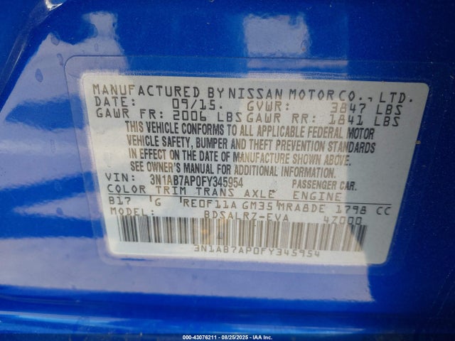 Nissan 2015 2015 3N1AB7AP0FY345954 Image 9