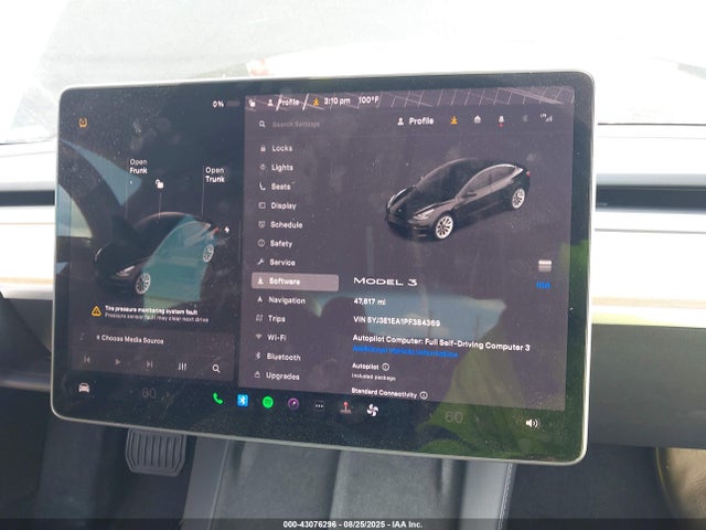 5YJ3E1EA1PF384369 Tesla MODEL 3
