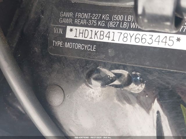 2008 HARLEY-DAVIDSON FLHX 1HD1KB4178Y663445 Photo 9