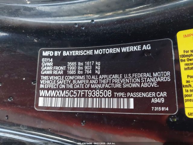 2015 MINI HARDTOP WMWXM5C57FT938508 Photo 8