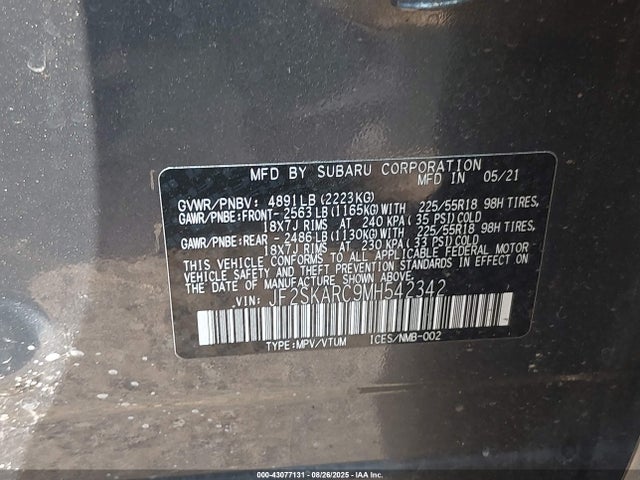 JF2SKARC9MH542342 Subaru na u5