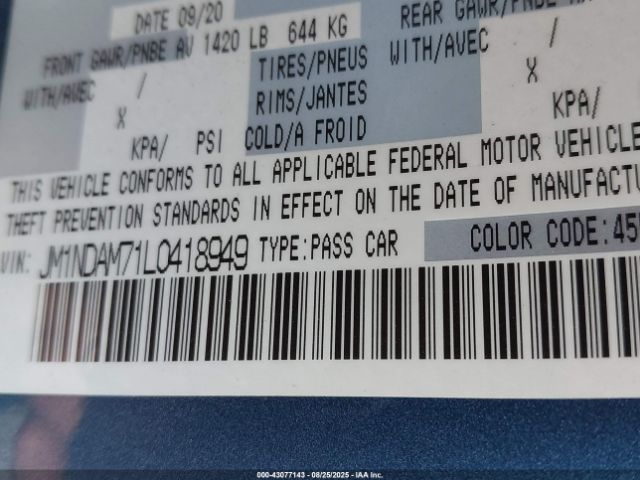 2020 MAZDA MX-5 MIATA RF JM1NDAM71L0418949 Photo 8