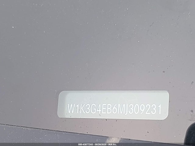 W1K3G4EB6MJ309231 Mercedes-Benz m260