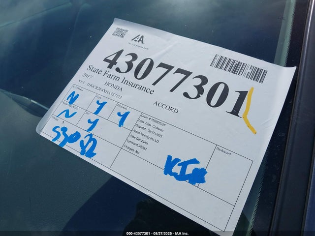 1HGCR2F4XHA157213 Honda k24w1