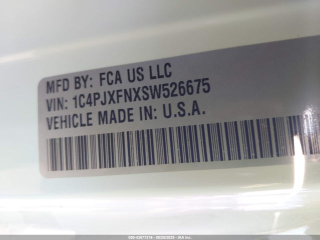1C4PJXFNXSW526675 Jeep Wrangler