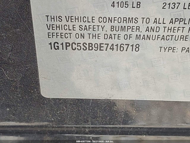 1G1PC5SB9E7416718 Chevrolet LUV