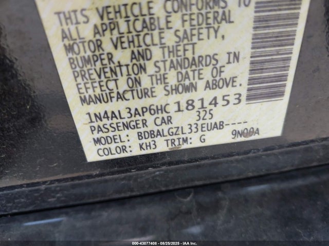 1N4AL3AP6HC181453 Nissan 2017