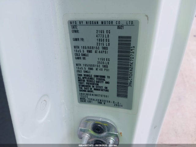 Nissan 2021 2021 3N6CM0KN2MK707591 Image 9