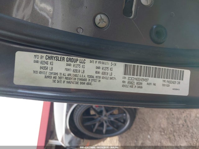 Dodge 2014 2014 2C3CDYAG5EH294997 Image 9