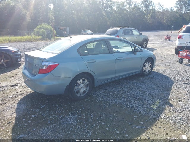 2012 Honda Civic Hybrid მანქანა იყიდება აუქციონზე, vin: JHMFB4F38CS010389, აუქციონის ნომერი: 43078172