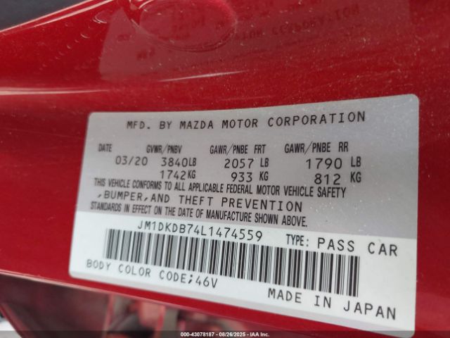 2020 MAZDA CX-3 JM1DKDB74L1474559 Photo 8